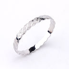 Bracelet Femme en Acier Inoxydable – Motif Losange avec Zircons, Doré/Argenté/Or Rose