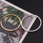 Bracelet Femme en Acier Inoxydable – Doré ou Argenté avec Zircons Étincelants