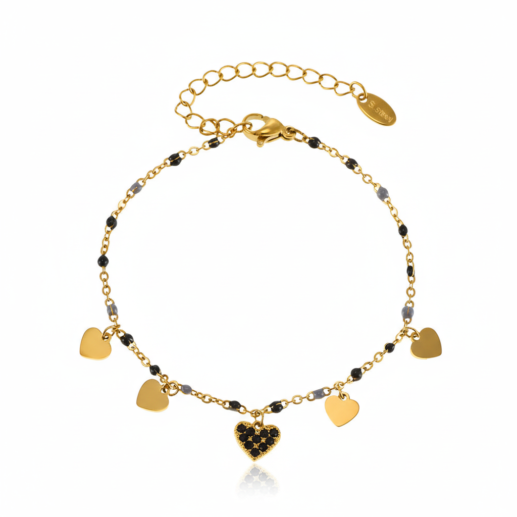 Bracelet Cœur Perlé