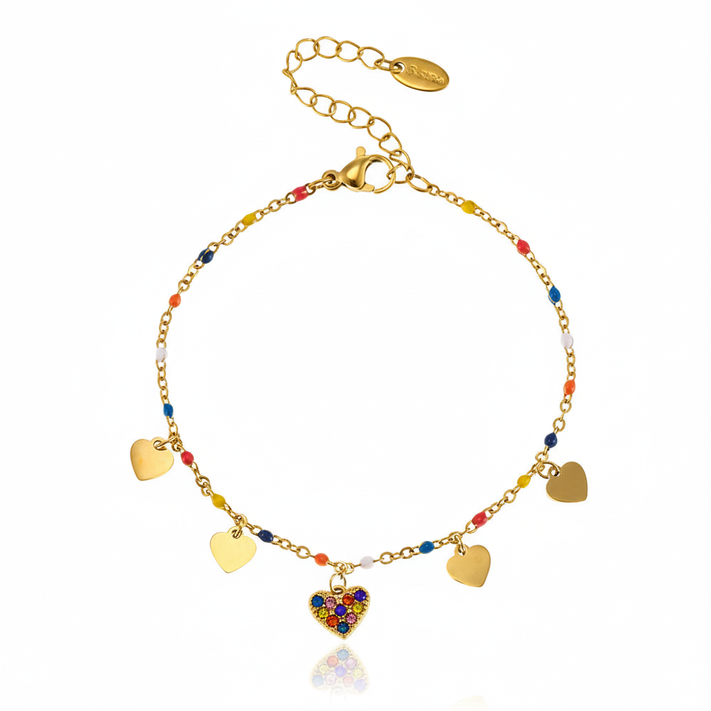 Bracelet Cœur Perlé