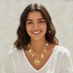 Paloma-Collier Charms Fait Main en Acier Inoxydable