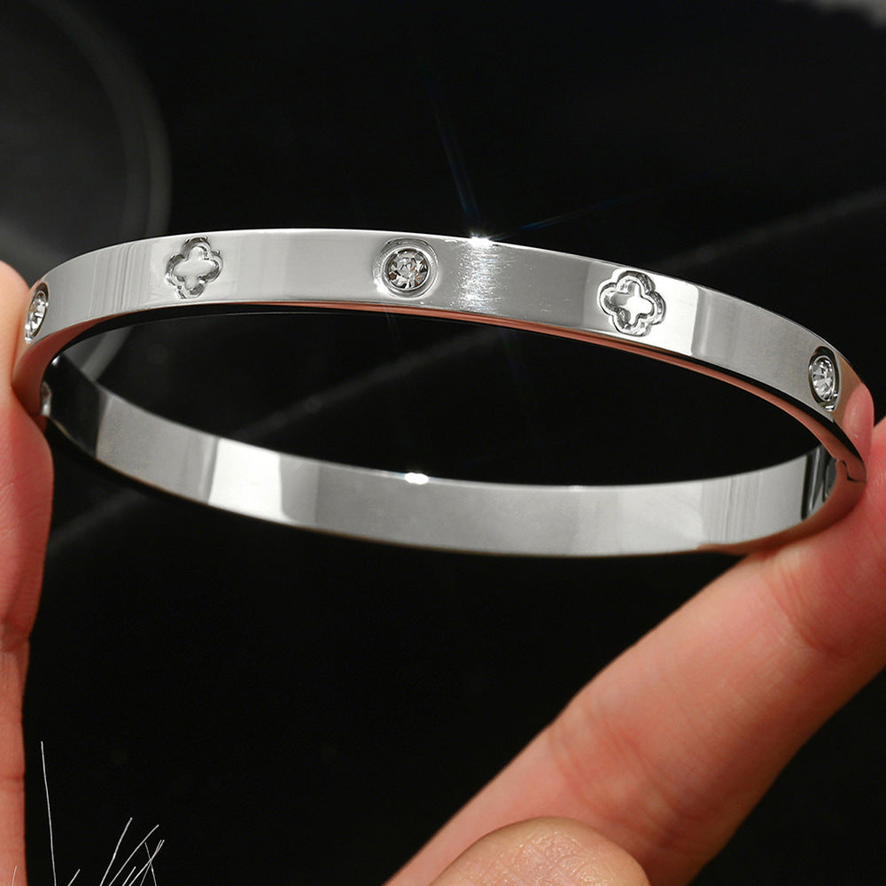 Bracelets Mode Chic  Acier Inoxydable Plaqué Or/Argent