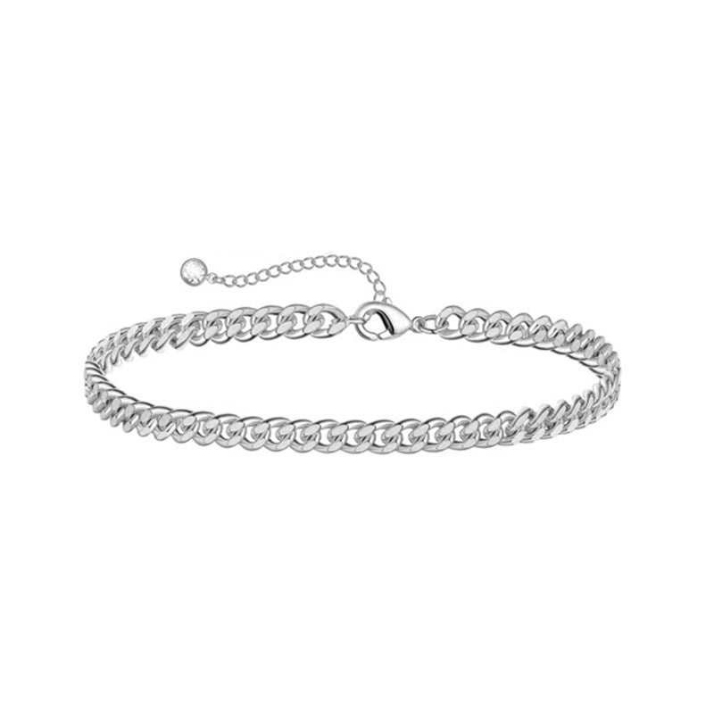 bracelets dorés en acier inoxydable  Chaînes délicates et tendance | Bijoux femme élégants | Cadeau mode polyvalent