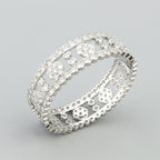 Bracelet Femme – Manchette Sertie de Pierres en Acier Inoxydable Doré, Argenté