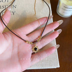 Collier  Vintage  Pendentif Œil de Tigre Maillard