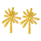 Boucles dOreilles Miri Sunray  Acier Inoxydable Plaqué Or 18K