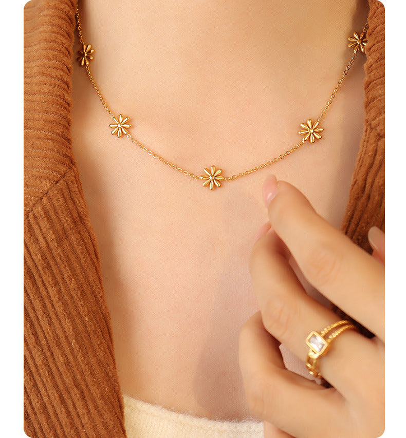 Collier Marguerite Dorée