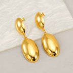 Boucles doreilles Lys d'Or  Acier inoxydable plaqué or 18K, design rétro français
