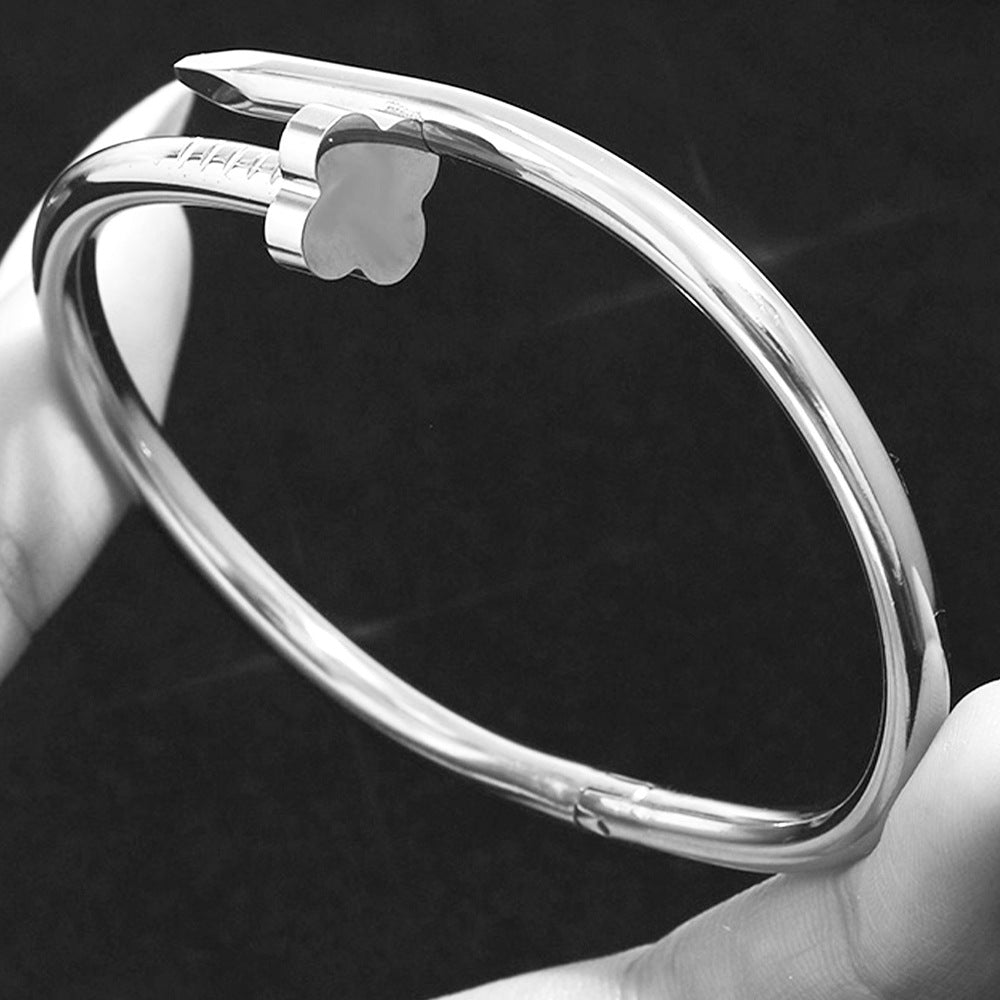 Bracelets Mode Chic  Acier Inoxydable Plaqué Or/Argent