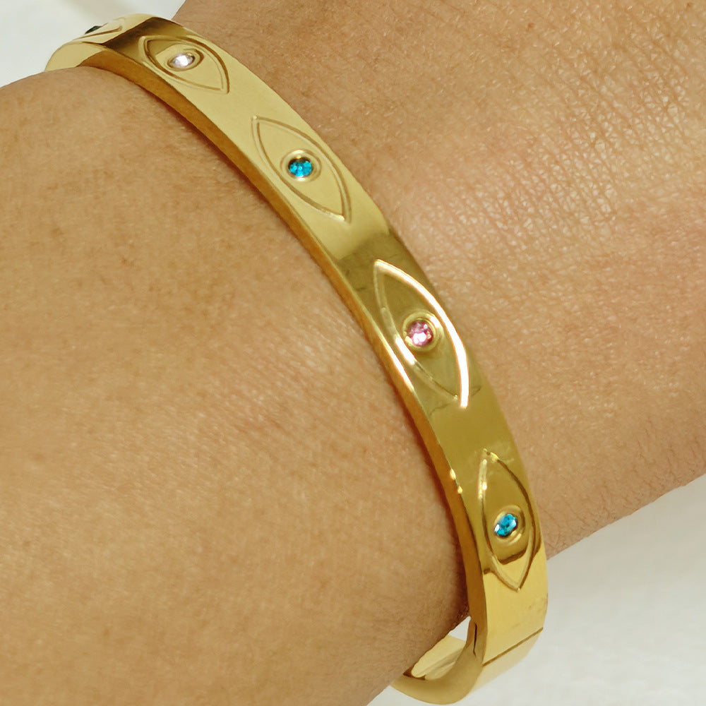 Bracelets Mode Chic  Acier Inoxydable Plaqué Or/Argent