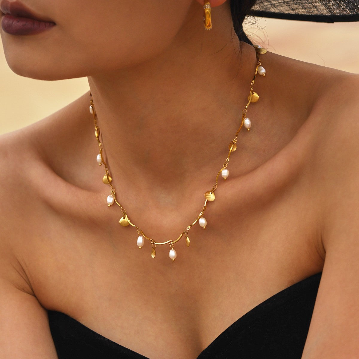 Collier 'Perles et Coquillages'