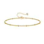 bracelets dorés en acier inoxydable  Chaînes délicates et tendance | Bijoux femme élégants | Cadeau mode polyvalent