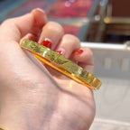 Bracelet Luxe Rigide Motifs Orientaux Gravés