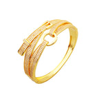 Bijou Femme Luxe Léger – Bracelet Ceinture Doré avec Cristaux