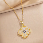 Parure Bijoux Femme  Collier, Bracelet, Bague & Boucles dOreilles en Zircon (Argenté ou Doré)