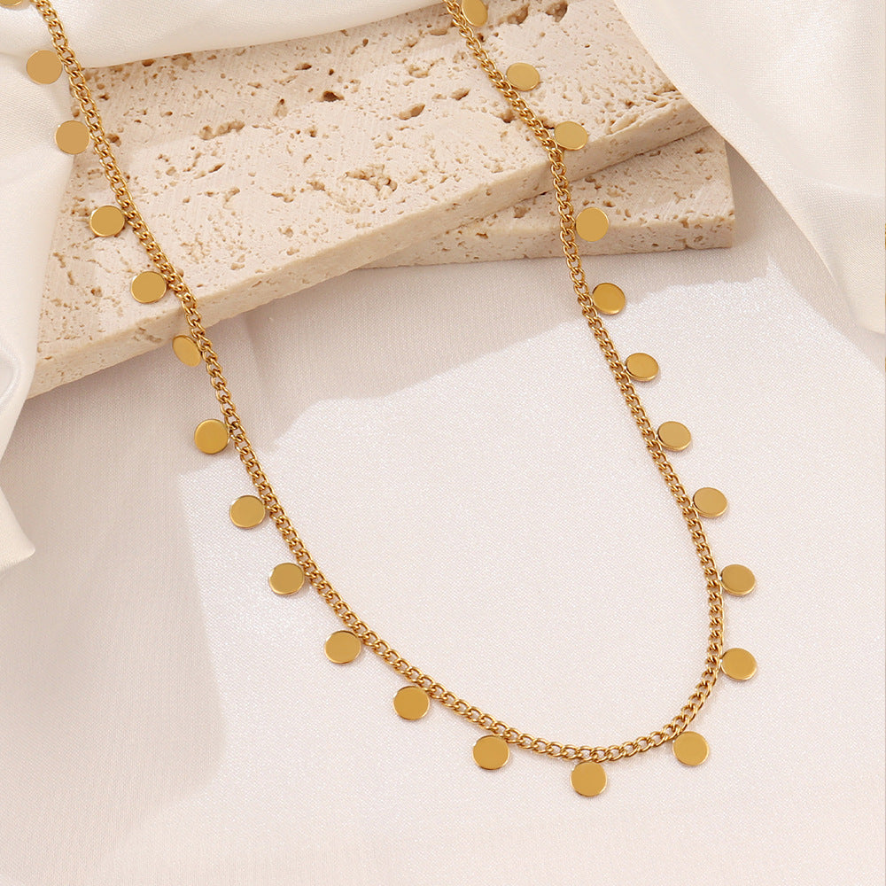 Collier Pastilles D'Or