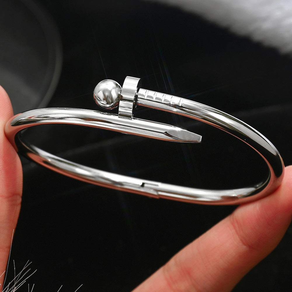 Bracelets Mode Chic  Acier Inoxydable Plaqué Or/Argent