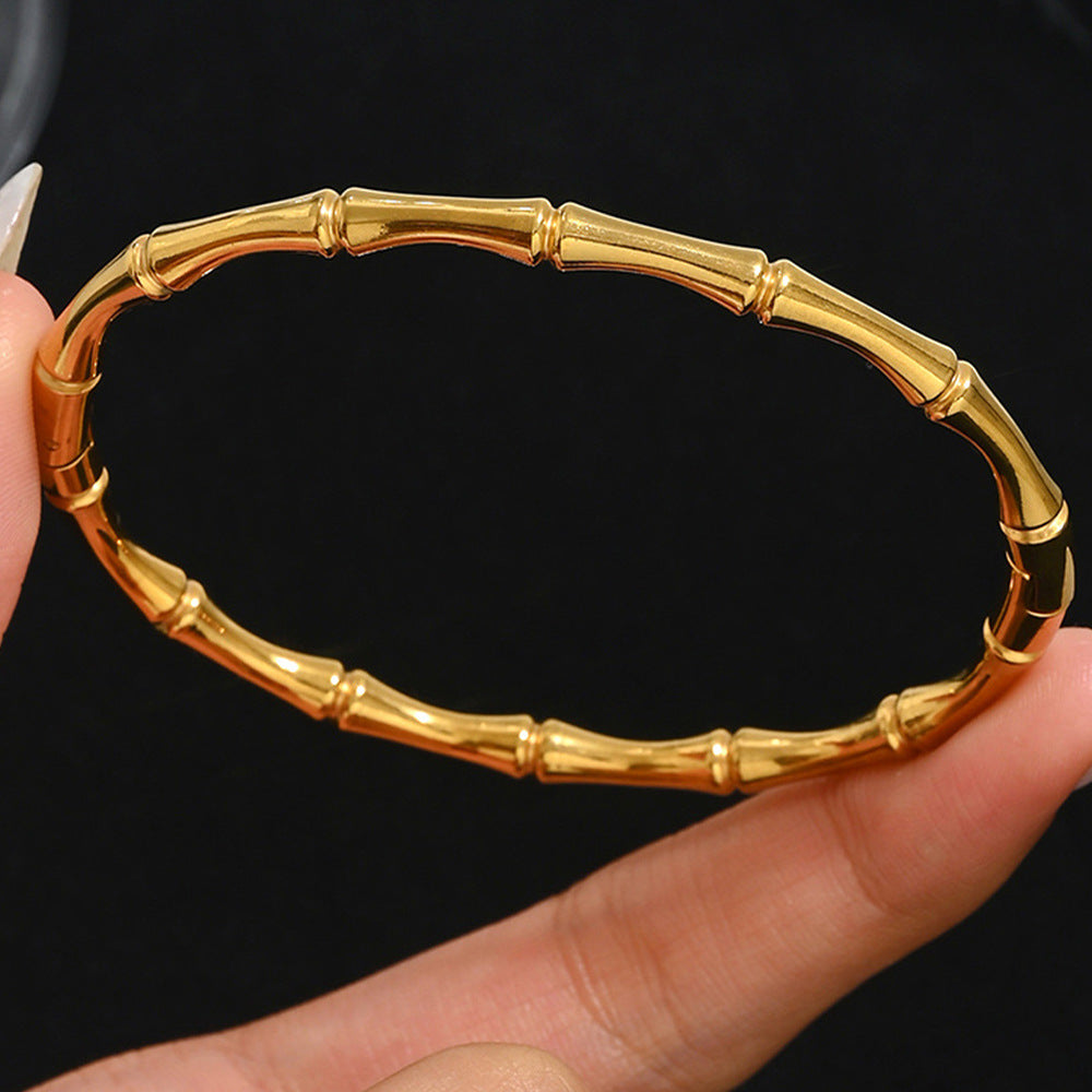 Bracelets Mode Chic  Acier Inoxydable Plaqué Or