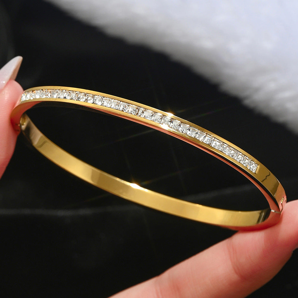 Bracelets Mode Chic  Acier Inoxydable Plaqué Or/Argent