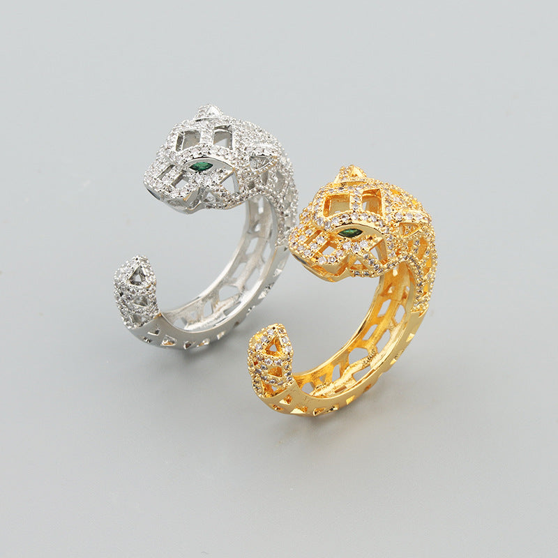 Bracelet Panthère Femme – Manchette en Acier Inoxydable Doré, Argenté ou Or Rose