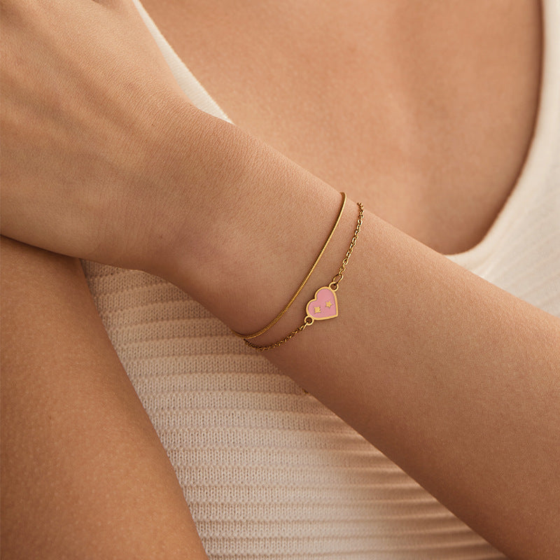 Bracelet doré œil protecteur en acier inoxydable  Amulette porte-bonheur | Arbre de vie, main magique & symboles spirituels