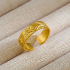 Bague Golden Eye  Symbole Protecteur en Plaqué Or 18K