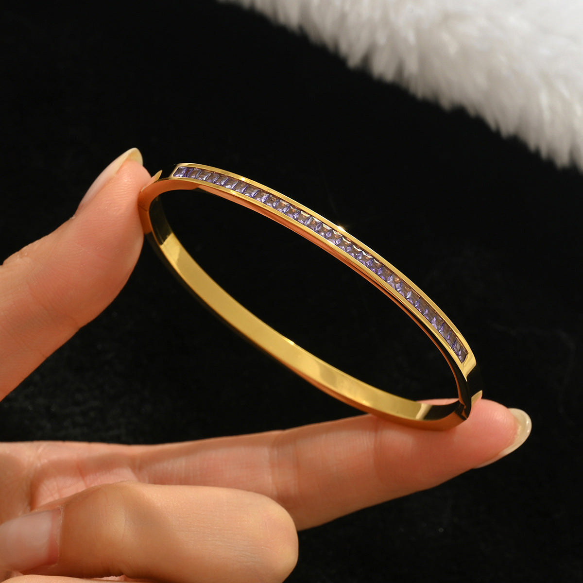 Bracelets Mode Chic  Acier Inoxydable Plaqué Or