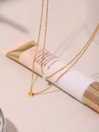 Collier Double Rang Perle & Étoile – Acier Argenté ou Doré Hypoallergénique