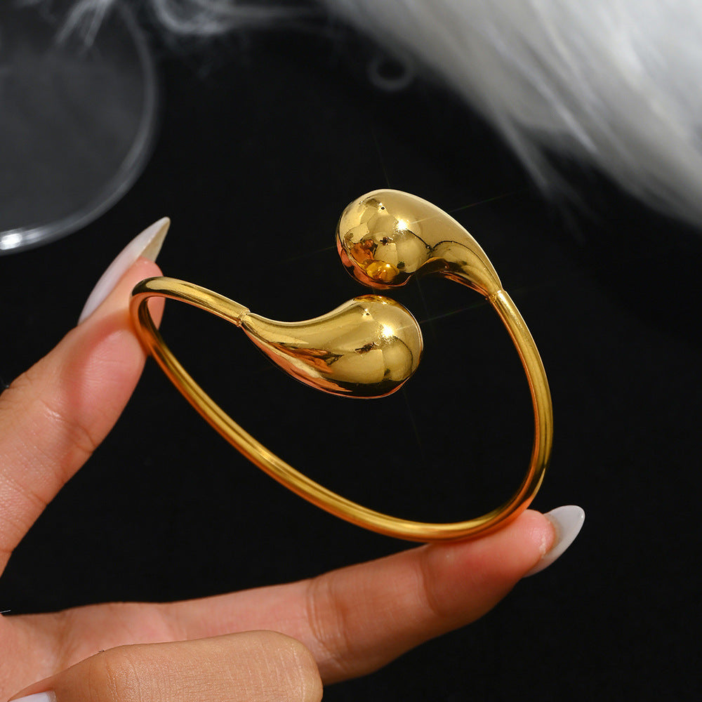 Bracelets Mode Chic  Acier Inoxydable Plaqué Or/Argent