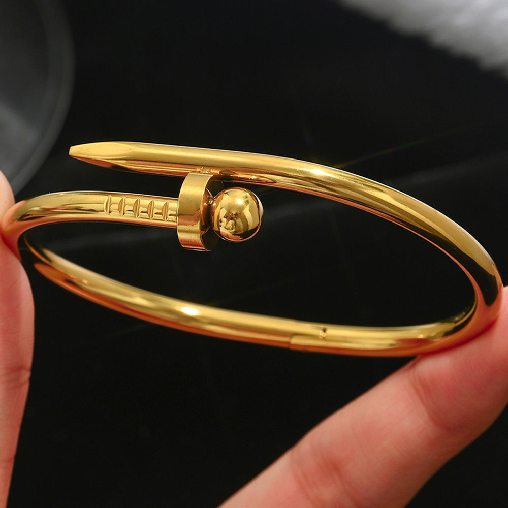 Bracelets Mode Chic  Acier Inoxydable Plaqué Or/Argent