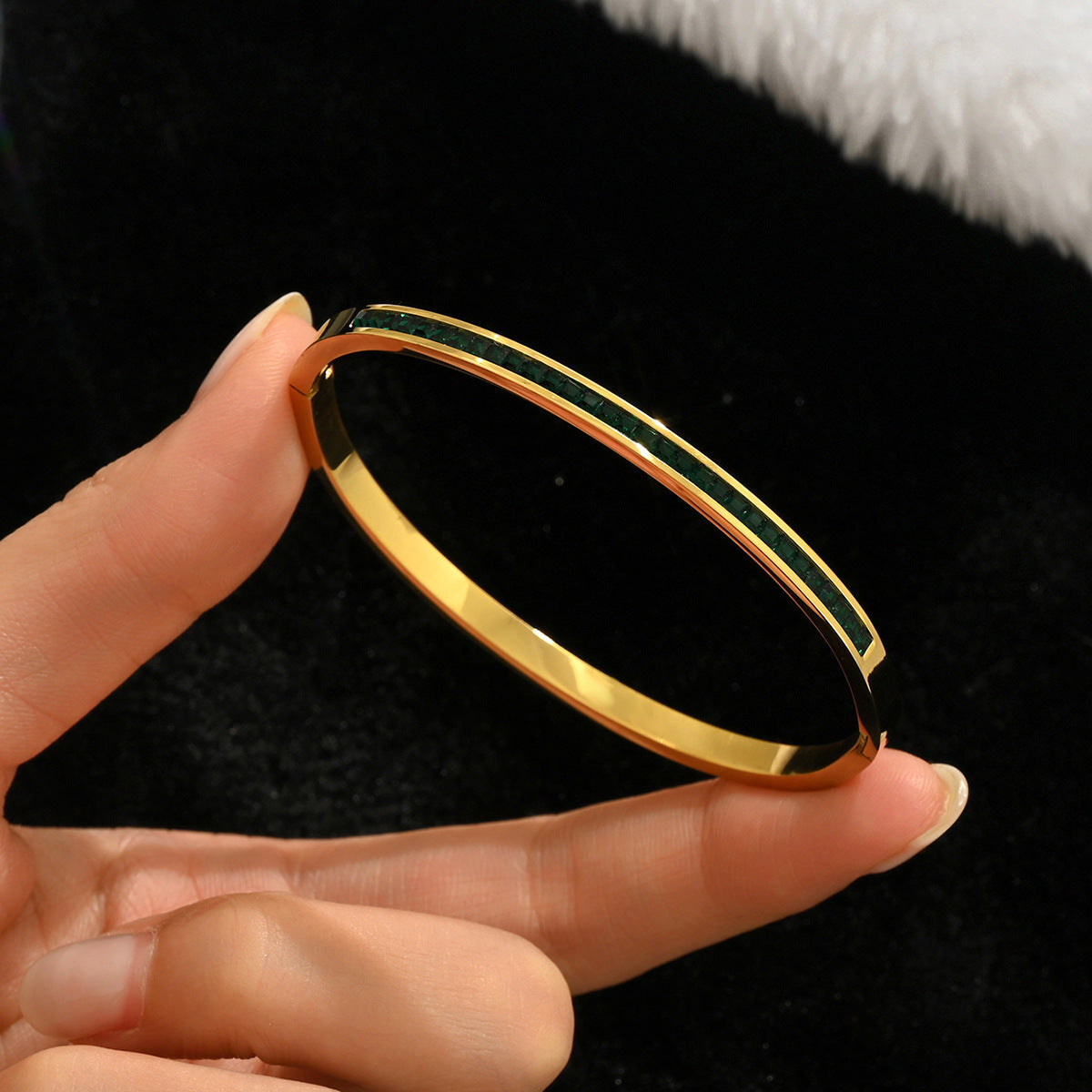Bracelets Mode Chic  Acier Inoxydable Plaqué Or