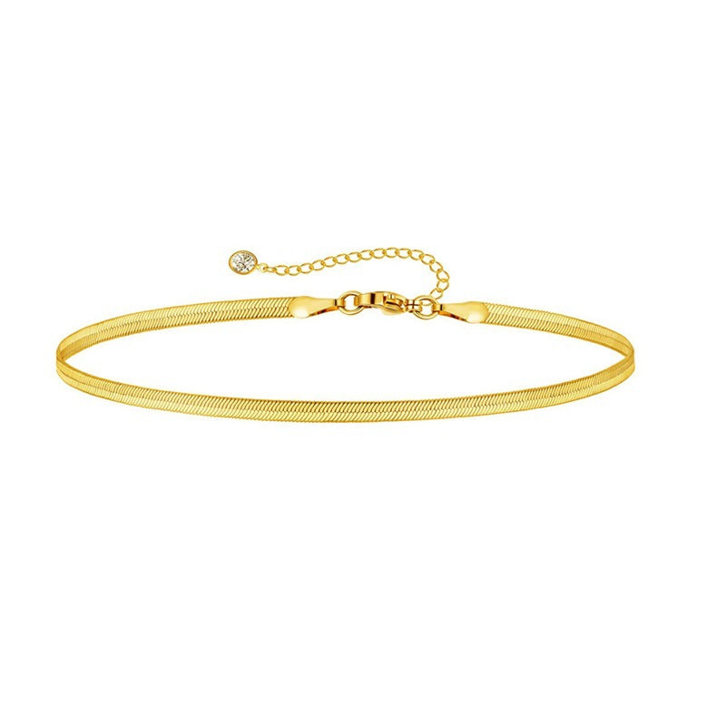 bracelets dorés en acier inoxydable  Chaînes délicates et tendance | Bijoux femme élégants | Cadeau mode polyvalent