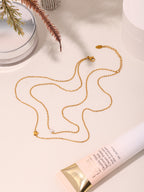 Collier Double Rang Perle & Étoile – Acier Argenté ou Doré Hypoallergénique