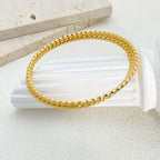 European and American fashion shiny high-end gypsophila titanium steel bracelet women's stacked simple non-fading bracelet bracelet