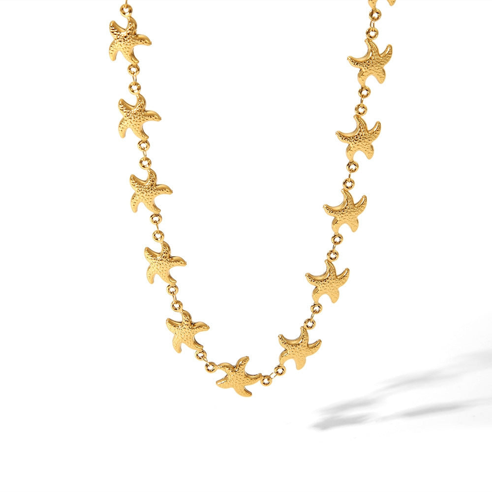 Collier Etoile en acier inoxydable