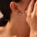 Boucles d’oreilles nœud torsadé Doré ou Argenté