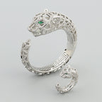 Bracelet Panthère Femme – Manchette en Acier Inoxydable Doré, Argenté ou Or Rose