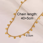 Collier Pastilles D'Or