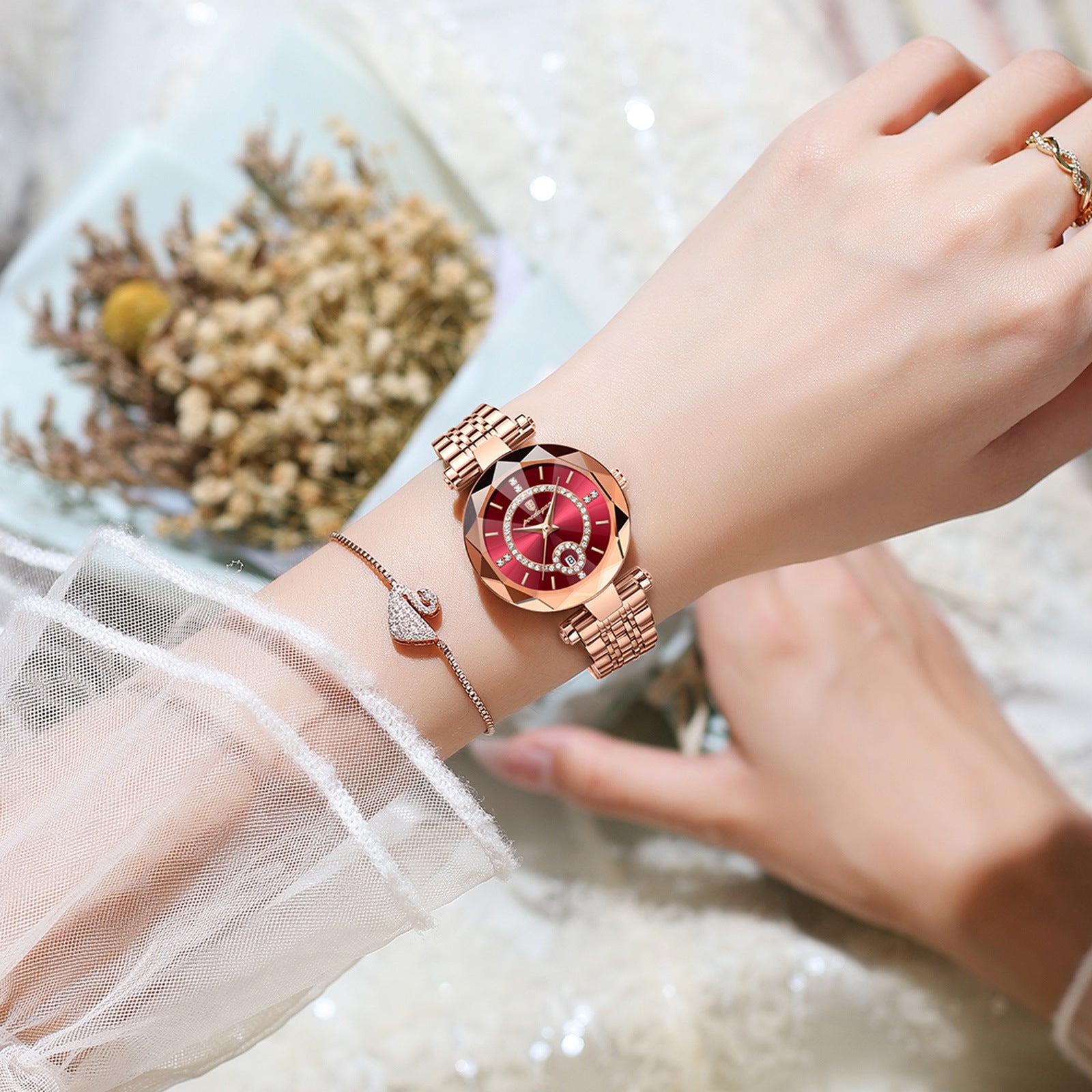 Montre Femme Suisse  Ultra-fine, Étanche & Élégante