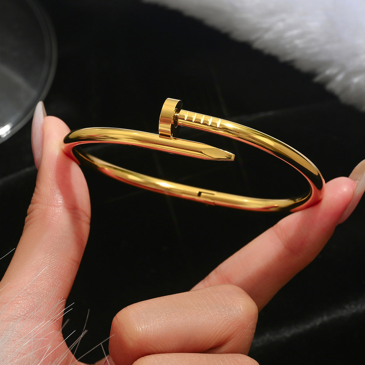 Bracelets Mode Chic  Acier Inoxydable Plaqué Or/Argent