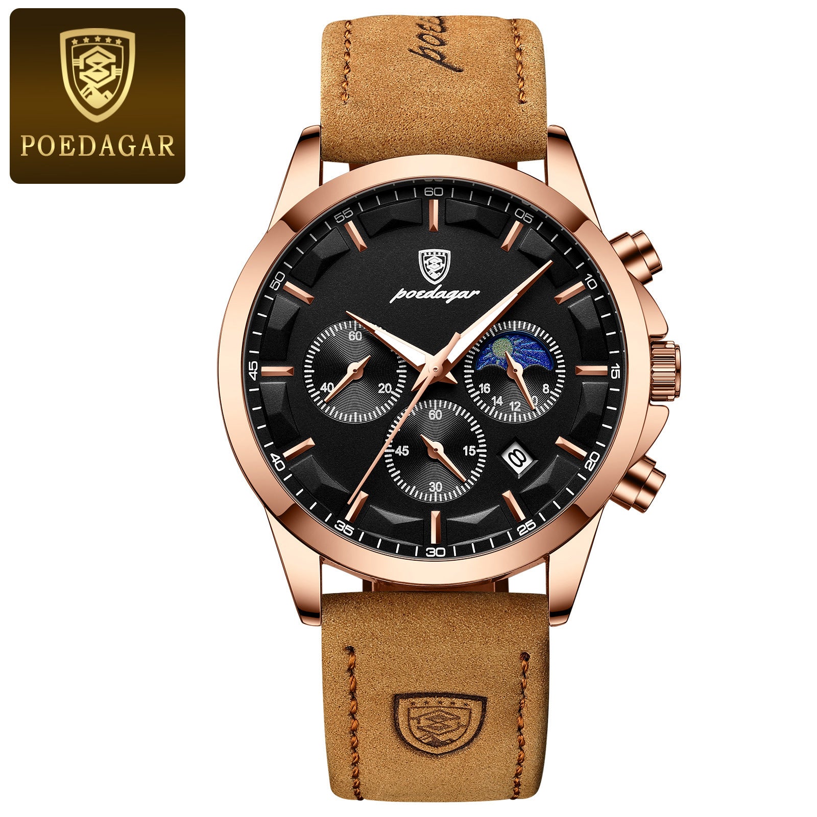 Montre Homme POEDAGAR 928  Chronographe Sport & Élégance