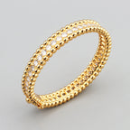 Bracelet femme en acier inoxydable avec zircons étincelants – Élégance et raffinement