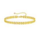 bracelets dorés en acier inoxydable  Chaînes délicates et tendance | Bijoux femme élégants | Cadeau mode polyvalent