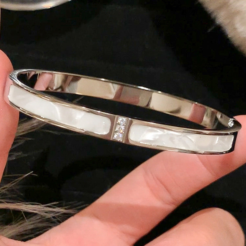 Bracelets Mode Chic  Acier Inoxydable Plaqué Or/Argent