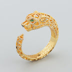 Bracelet Panthère Femme – Manchette en Acier Inoxydable Doré, Argenté ou Or Rose