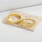 Bracelet Manchette Doré Ajouré Femme – Acier Inoxydable, Différents Modèles