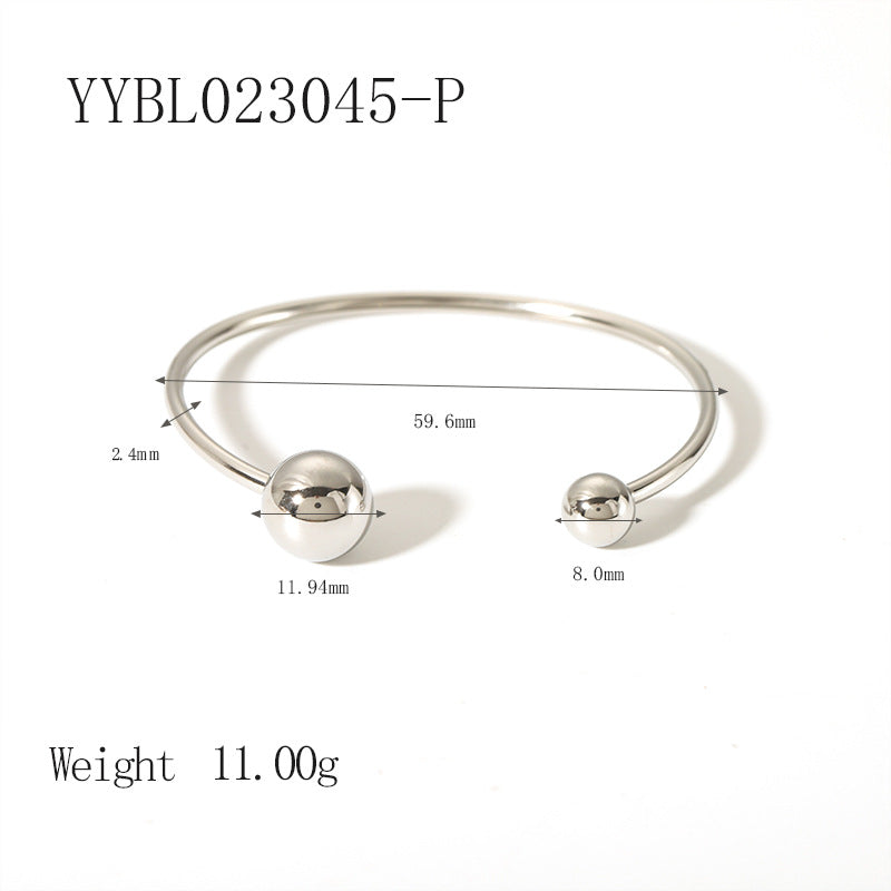 Bracelet Vintage en Acier Inoxydable  Version Or & Argent  Bijou Haut de Gamme Femme