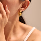 Boucles d’oreilles nœud torsadé Doré ou Argenté