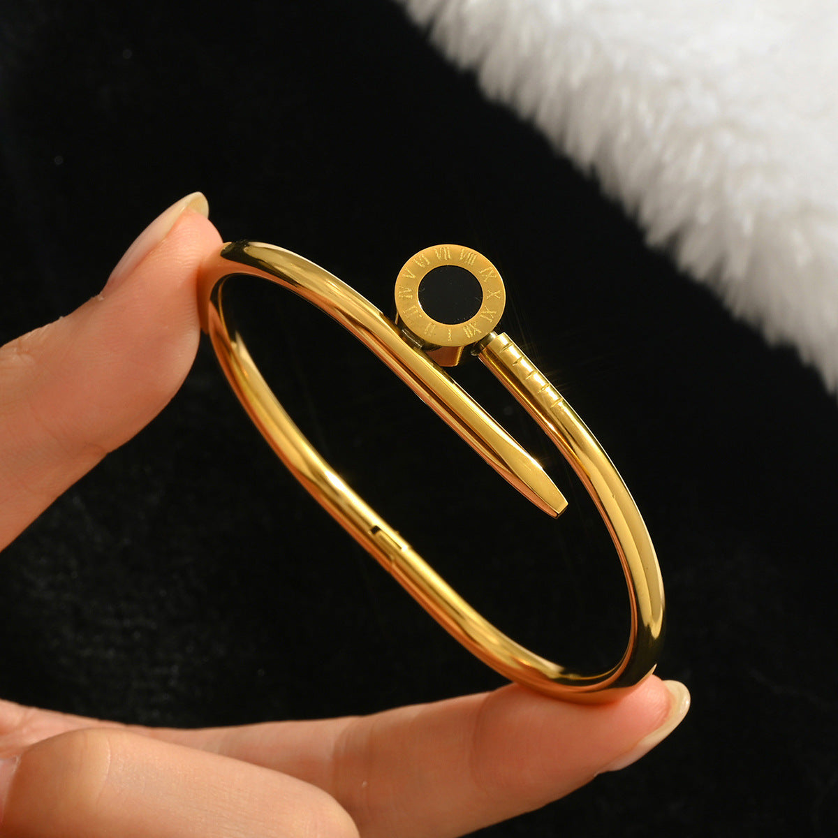 Bracelets Mode Chic  Acier Inoxydable Plaqué Or