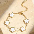 Zaz Clover Bracelet- Blanc